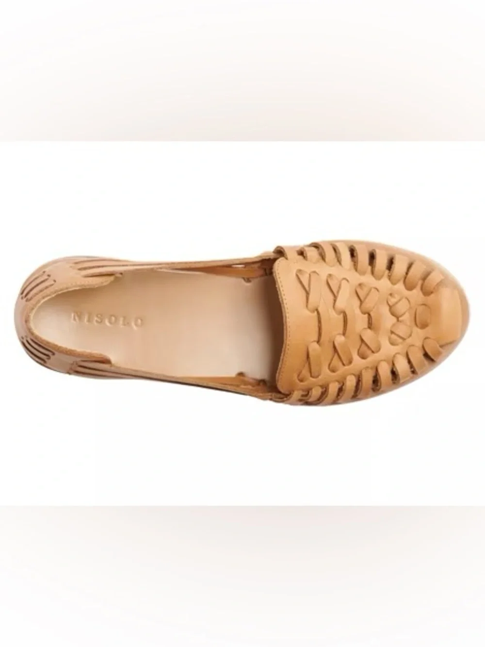 Nisola 10 Woven Leather Huarache Flats Boho Quiet Luxury Preppy Neutral Artisan